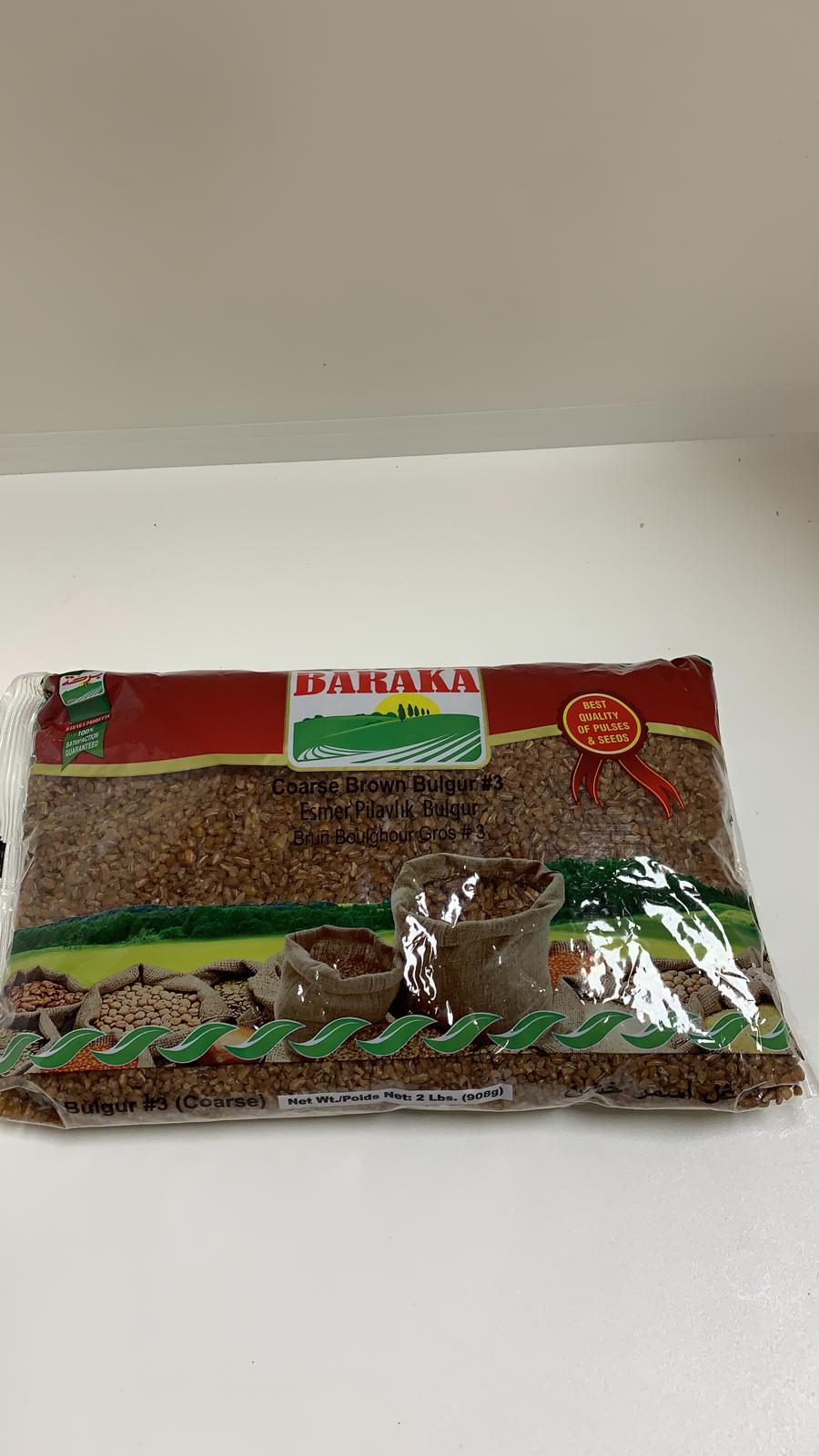 Baraka Coarse Brown Bulgur 3 2LB